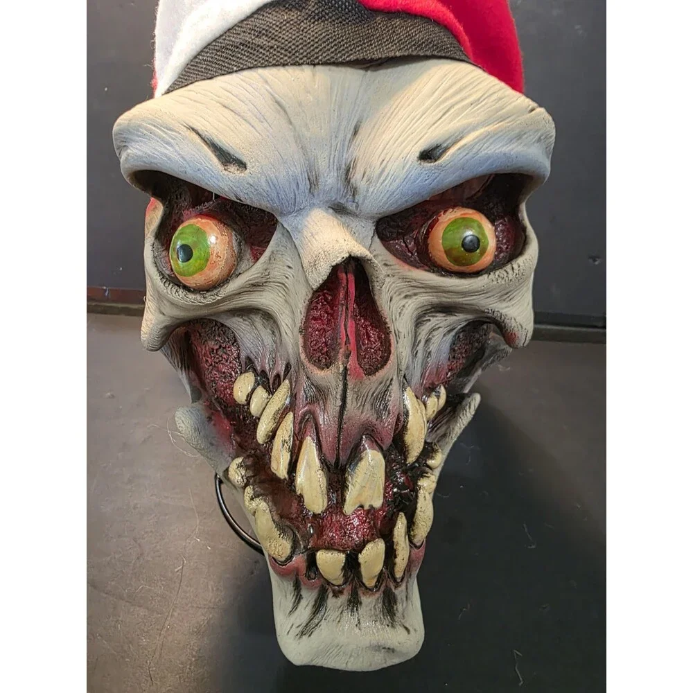 Vintage 2007 Zagone Studios Evil Jester Mask Clown Harlequin Horror Halloween US
